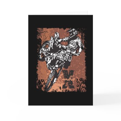Motocross Grunge Card by DDKnight