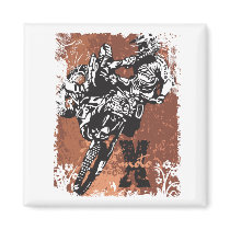 Motocross Grunge magnets