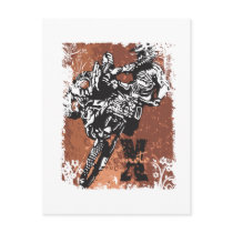 Motocross Grunge postcards