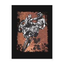 Motocross Grunge postcards