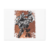 Motocross Grunge postcards