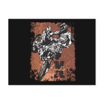 Motocross Grunge postcards