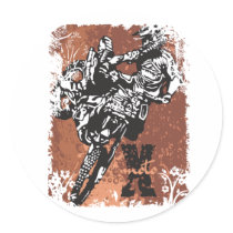 Motocross Grunge stickers