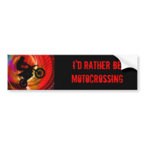 Motocross Light Streaks in a Windtunnel Bumper Stickers