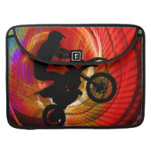 Motocross Light Streaks in a Windtunnel MacBook Pro Sleeve