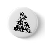 Motocross Motorcycle Pinback Button