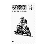 Motocross Motorcycle Stamp