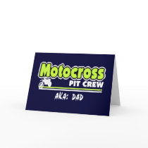 Motocross Pit Crew Dad cards