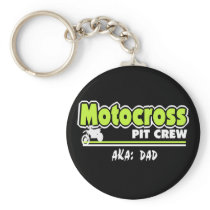 Motocross Pit Crew Dad Key Chains