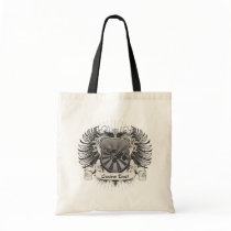 Motocross Stunt Crest Canvas Bags