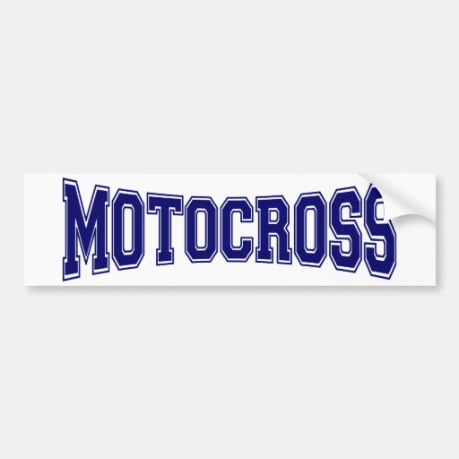 Motocross University Style Bumper Stickers