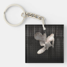 Motocross Whip; Cool Black Acrylic Keychains