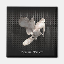 Motocross Whip; Cool Black Refrigerator Magnet