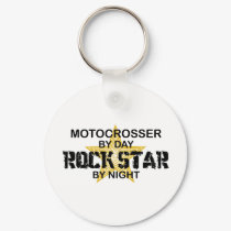 Motocrosser Rock Star by Night keychains