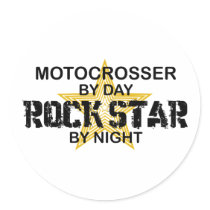 Motocrosser Rock Star by Night stickers