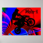 Motocrossing Going Loopy Poster