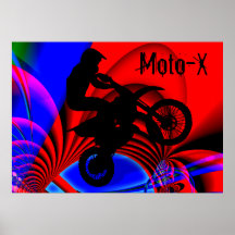 Motocrossing Going Loopy Poster