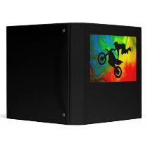 Motocrossing in a Solar Flare Up 3 Ring Binders