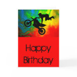 Motocrossing in a Solar Flare Up Greeting Cards