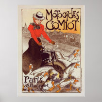 Motocycles Comiot - Paris Vintage Poster