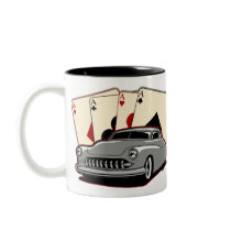 Motor City Lead Sled Poker Mug mugs