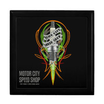 Motor City Speed Shop Sparkplug gift boxes