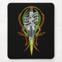 Motor City Speed Shop Sparkplug Mousepad mousepads