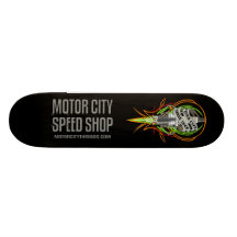 Motor City Speed Shop Sparkplug Skateboard