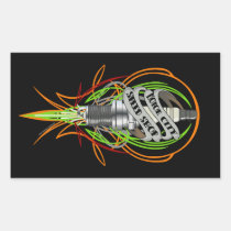 Motor City Speed Shop Sparkplug Toolbox Decal stickers