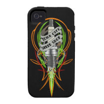 Motor City Speed Shop Sparkplug tough iphone Case casemate cases
