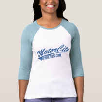 Motor City Threads Swoosh Distressed Blue t-shirts