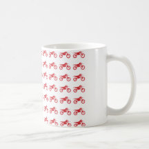 Motor-Cycle-Flag-Moto-Cross Coffee Mugs