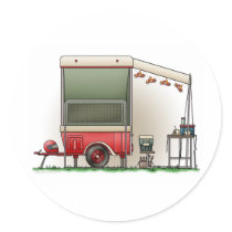 Motor Cycle Trailer Camper stickers