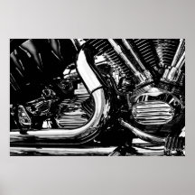 Motor Engine Vector Print