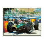 Motor Racing Postcard In Vintage Style
