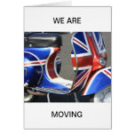 Motor Scooter  WE ARE MOVING Card