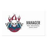 Motor Sports Car Racing Team Manager Business Card
