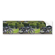 Motorbike And Spitfire Bumper Sticker