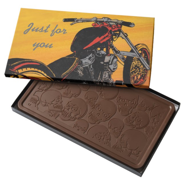 Personalized Biker Chocolate Bar