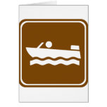 Motorboating Highway Sign cards