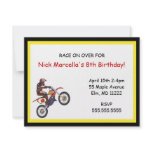 Motorcross Birthday Party Invitation