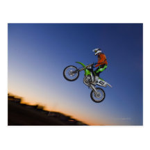 Motorcross Rider Post Cards