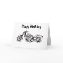 Motorcycle..1, Happy Birthday cards by CaringHearts Motorcycle..1, Happy Birthday cards