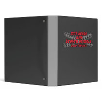 Motorcycle addict 3 ring binder