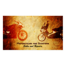 Motorcycle and Scooter Business Cards