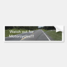 Motorcycle Awareness Bumper Sticker