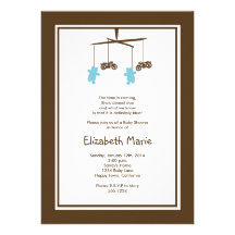 Motorcycle Baby Shower Invitation