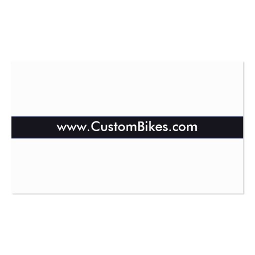 Motorcycle - Bike Builder Business Card (back side)