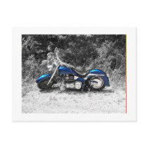 Motorcycle Blues Postcard