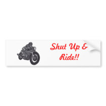 motorcycle bumper sticker